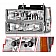 ANZO USA Headlight Assembly Rectangular Standard Beam Set Of 8 - 111506