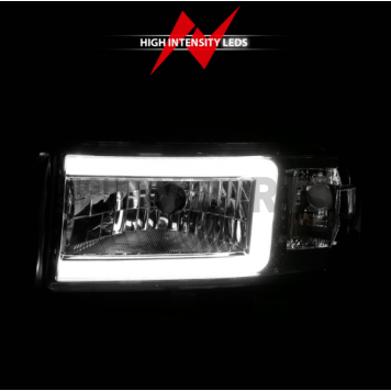 ANZO USA DODGE RAM CRYSTAL PLANK STYLE HEADLIGHTS CHROME - 111555-3