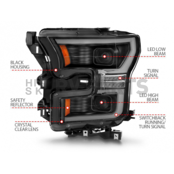 ANZO USA Projector Headlight Set - 111547-2
