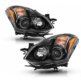 ANZO USA NISSAN ALTIMA 10-13 2DR/COUPE HEADLIGHTS BLACK (FOR HALOGEN MODELS ONLY) - 121548