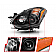 ANZO USA NISSAN ALTIMA 10-13 2DR/COUPE HEADLIGHTS BLACK (FOR HALOGEN MODELS ONLY) - 121548