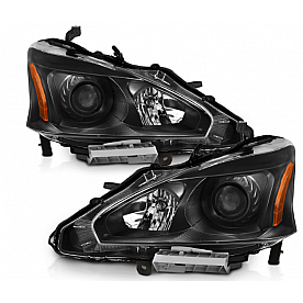ANZO USA NISSAN ALTIMA 13-15 4DR PROJECTOR HEADLIGHTS BLACK - 121549
