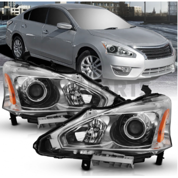 ANZO USA NISSAN ALTIMA 13-15 4DR PROJECTOR HEADLIGHTS CHROME- 121550-4