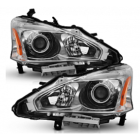 ANZO USA NISSAN ALTIMA 13-15 4DR PROJECTOR HEADLIGHTS CHROME- 121550