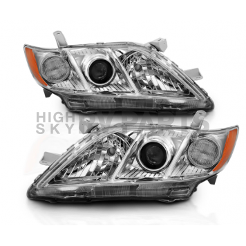 ANZO USA TOYOTA CAMRY 07-09 PROJECTOR HEADLIGHTS CHROME (OE TYPE REPLACEMENT) - 121551
