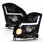 ANZO USA INFINITI G35 2DR 03-07 PROJECTOR HEADLIGHT PLANK STYLE BLACK (FOR HID, HID KIT NOT INCLUDED) - 121557