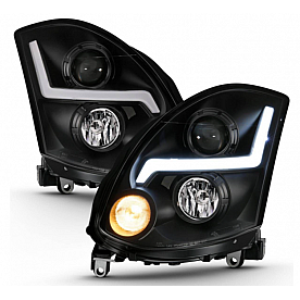 ANZO USA INFINITI G35 2DR 03-07 PROJECTOR HEADLIGHT PLANK STYLE BLACK (FOR HID, HID KIT NOT INCLUDED) - 121557