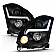 ANZO USA INFINITI G35 2DR 03-07 PROJECTOR HEADLIGHT PLANK STYLE BLACK (FOR HID, HID KIT NOT INCLUDED) - 121557