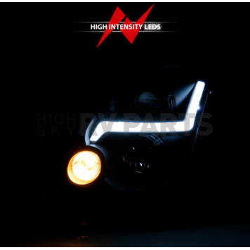 ANZO USA INFINITI G35 2DR 03-07 PROJECTOR HEADLIGHT PLANK STYLE BLACK (FOR HID, HID KIT NOT INCLUDED) - 121557-2