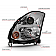 ANZO USA INFINITI G35 2DR 03-07 PROJECTOR HEADLIGHT PLANK STYLE CHROME - 121558