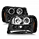 ANZO USA LED Halo Projector Headlights - 111572