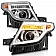 ANZO USA LED DRL Bar Projector Headlights - 111576