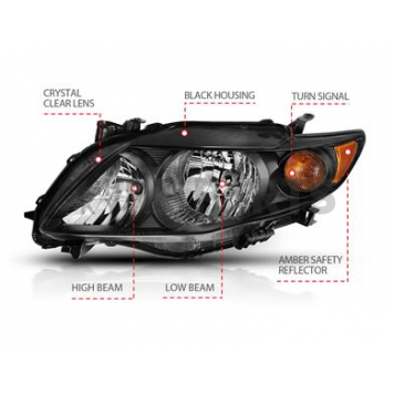 ANZO USA Headlight Assembly 121541-3