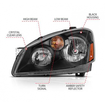 ANZO USA Headlight Assembly 121552-3