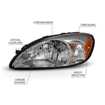 ANZO USA Headlight Assembly 121554-3