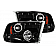 Recon Accessories Headlight Assembly 264270BK