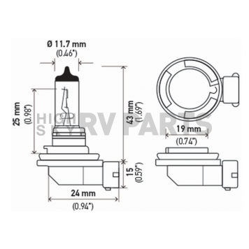 Hella Headlight Bulb Single - H11-1