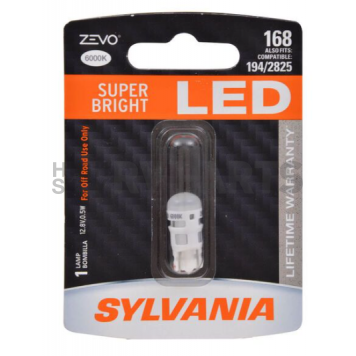 Sylvania Silverstar License Plate Light Bulb - 168LED.BP-3