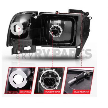 ANZO USA Headlight Assembly 111067-6