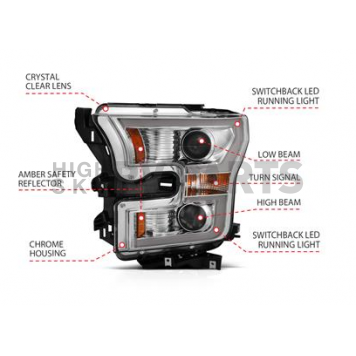 ANZO USA Headlight Assembly 111358-5