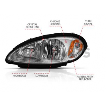 ANZO USA Headlight Assembly 111472-3