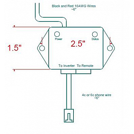Xantrex Power Inverter Remote Control 808900101