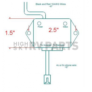 Xantrex Power Inverter Remote Control 8080912