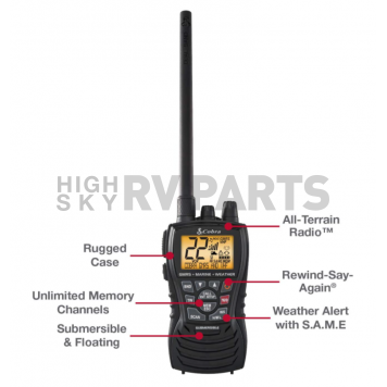 Cobra Electronics VHF Radio MR HH450 DUAL-2