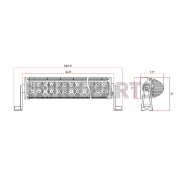 Body Armor 4x4 Light Bar - 40030-1