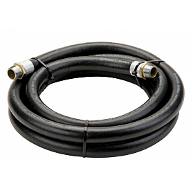 GPI Liquid Transfer Tank Pump Hose 3/4 Inch Diameter 12 Feet Rubber - 1105231