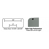 CRL/SFC 15 x 30 AutoPort Sunroof High Performance Solar Replacement Glass RG310H