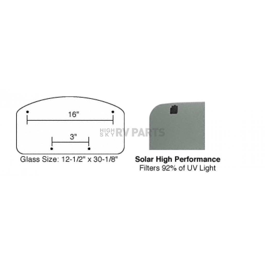 CRL/SFC 14 x 32 NewPort Sunroof Replacement High Performance Solar