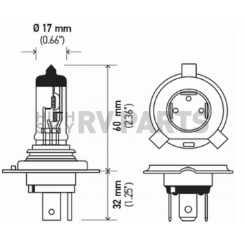 Hella Driving/ Fog Light Bulb H424V-2