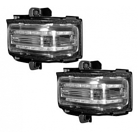 Recon Accessories Exterior Mirror Turn Signal Light 264245WHCL