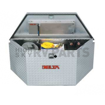 Delta Consolidated Tool Box - Trailer Tongue Box Aluminum 7.1 Cubic Feet - 410000D