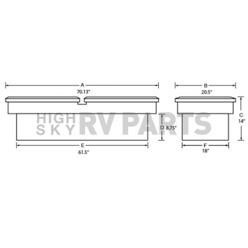 Lund International Tool Box - Crossover Aluminum 11.6 Cubic Feet - 79150-1