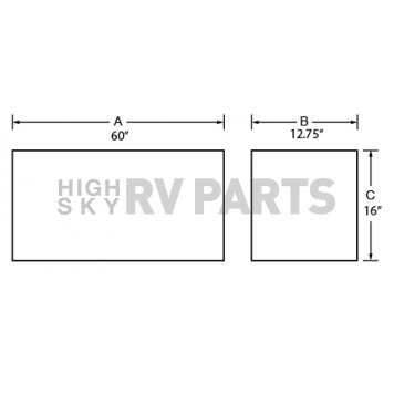 Lund International Tool Box - Side Mount Aluminum 7.1 Cubic Feet - 8160-4