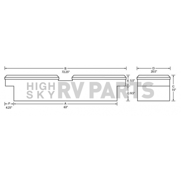 Lund International Tool Box - Crossover Aluminum 9 Cubic Feet - 9154-1