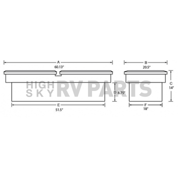 Lund International Tool Box - Crossover Aluminum 7.8 Cubic Feet - 9250-1