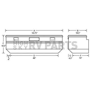 Lund International Tool Box - Crossover Aluminum 13.8 Cubic Feet - 9456-3