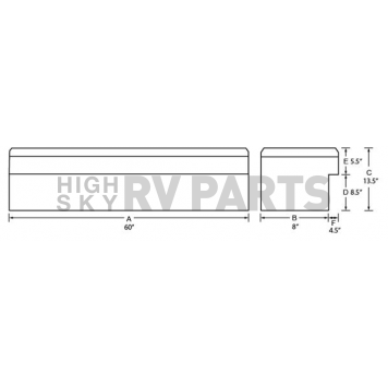 Lund International Tool Box - Side Mount Aluminum 7.3 Cubic Feet - 9772-1