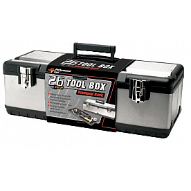 Performance Tool Tool Box - Portable Steel Silver - W54026