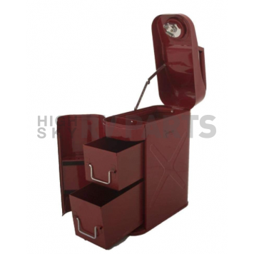 Rampage Tool Box - Jerry Can Steel Red Powder Coated - 86619