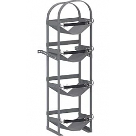 V Spec Techno Refrigerant Tank Rack Aluminum Silver - VACCBON4