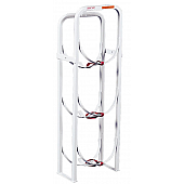 Weather Guard Refrigerant Tank Rack Steel Silver Holds Three 50 Pound Tanks - 9862-3-01