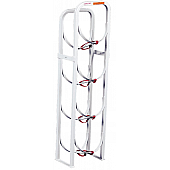 Weather Guard Refrigerant Tank Rack Steel Silver Holds Four 30 Pound Tanks - 9864-3-01
