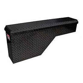 Westin Automotive Tool Box Wheel-Well Black Textured Aluminum Wide - 80RB162BT