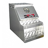 Westin Automotive Tool Box HD Step Box Polished Aluminum - HSB24