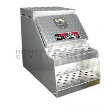Westin Automotive Tool Box HD Step Box Polished Aluminum - HSB24