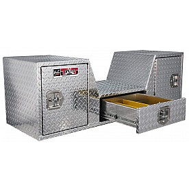 Westin Automotive Tool Box Goose Neck Tailgate Box Polished Aluminum - RB257D